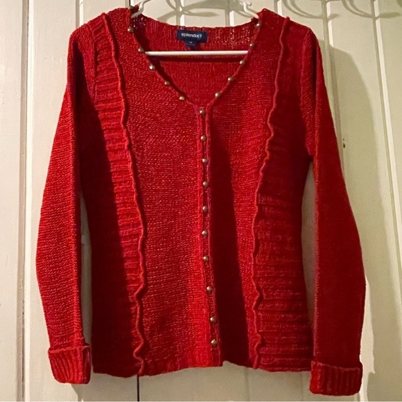 Splendor Sweaters - Splendor embellished sweater-small NWOT